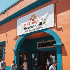 Mexican Restaurant Banner Printing