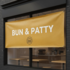 Sandwich & Burger Shop Mesh Banners