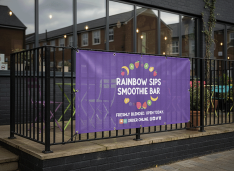 Shisha Lounge Outdoor Mesh Banners