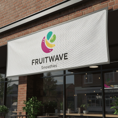 Smoothie Bar Mesh Banners