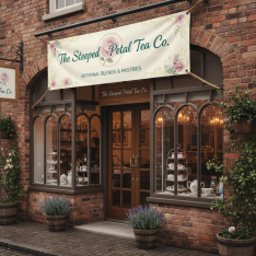 Tea Room Banner Printing