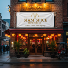 Thai Restaurant Banner Printing